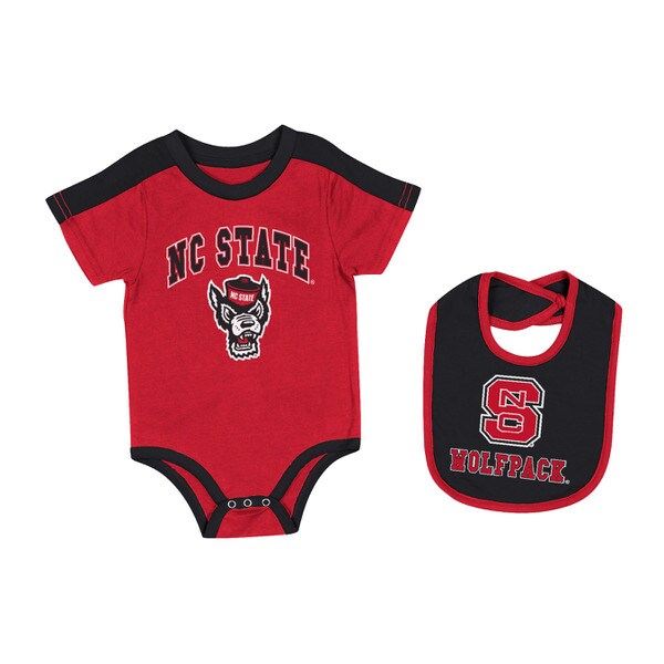 White/Red Infant Onesie/Bib Set - N